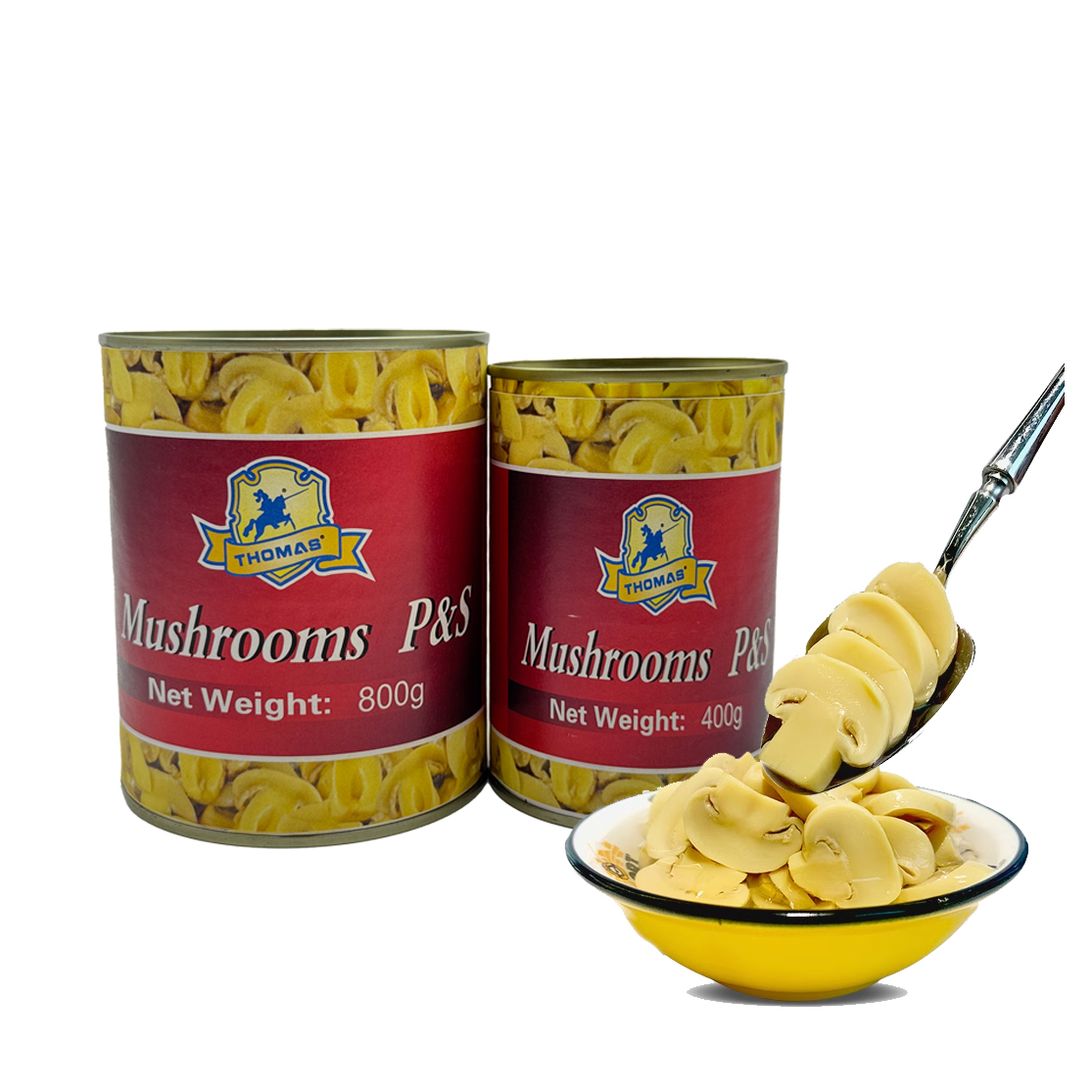 Canned whole mushrooms